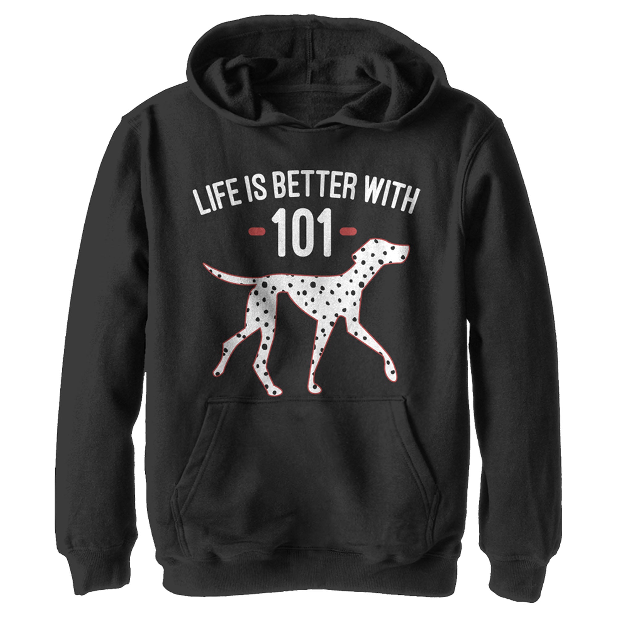 Boy’S One Hundred And One Dalmatians Life Is Better With Dogs Pull Over Hoodie