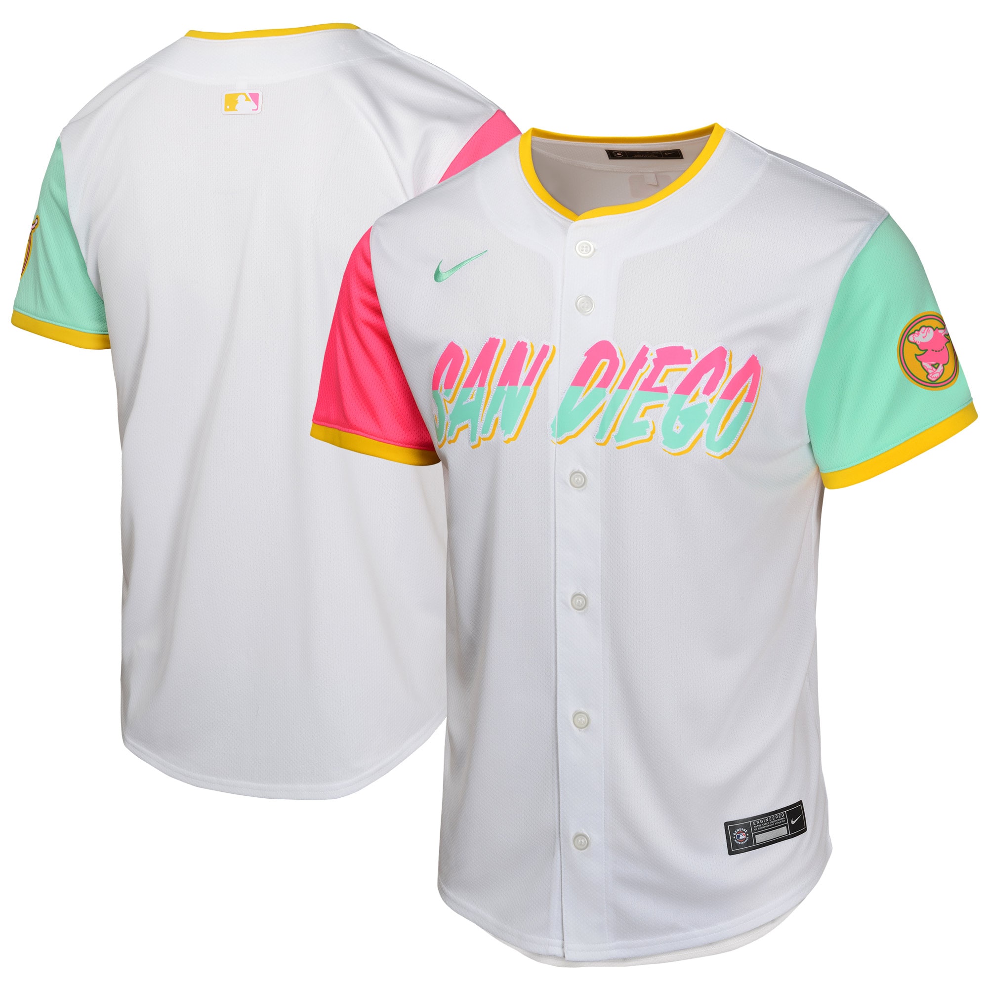 San Diego Padres Youth City Connect Limited Jersey – White