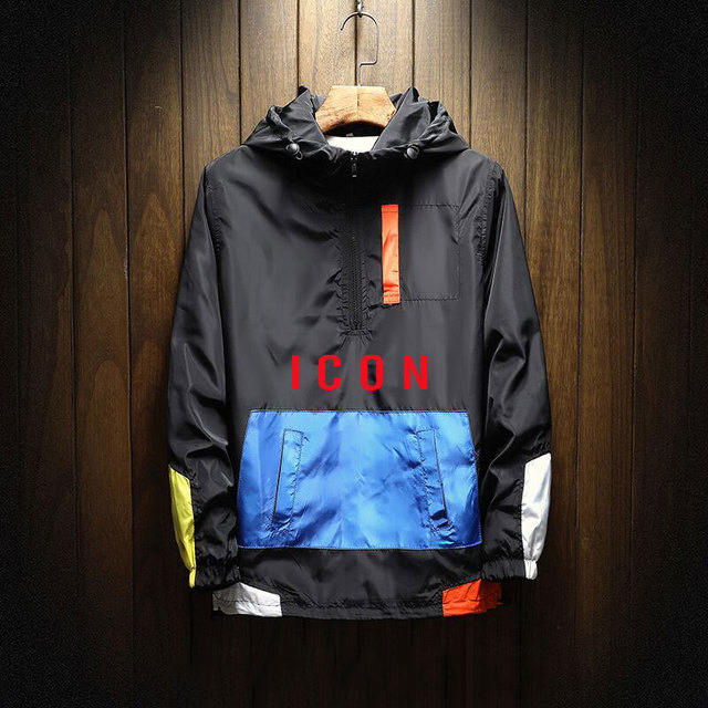 Windbreaker Jacket Men’s Spring And Autumn Lightweight Jacket Street Style Outdoor Casual Jacket Hooded Sweater Sportswear alx