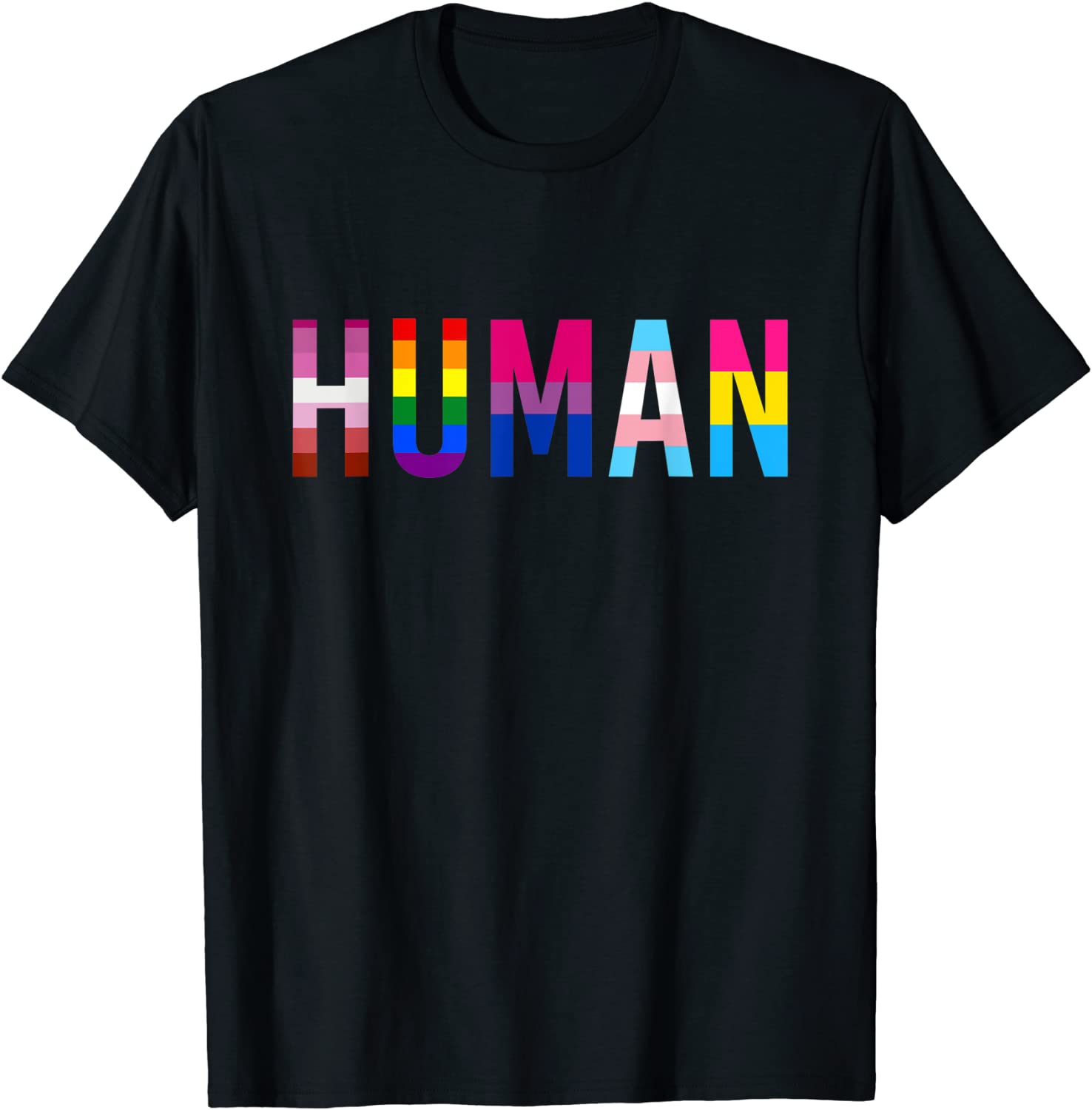 Human Lgbt Flag Gay Pride Month Transgender Rainbow Lesbian T-Shirt,Pride Month Shirt, Lgbt Shirt