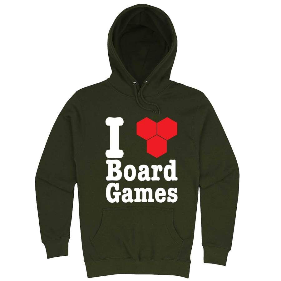 “I Love Board Games” hoodie