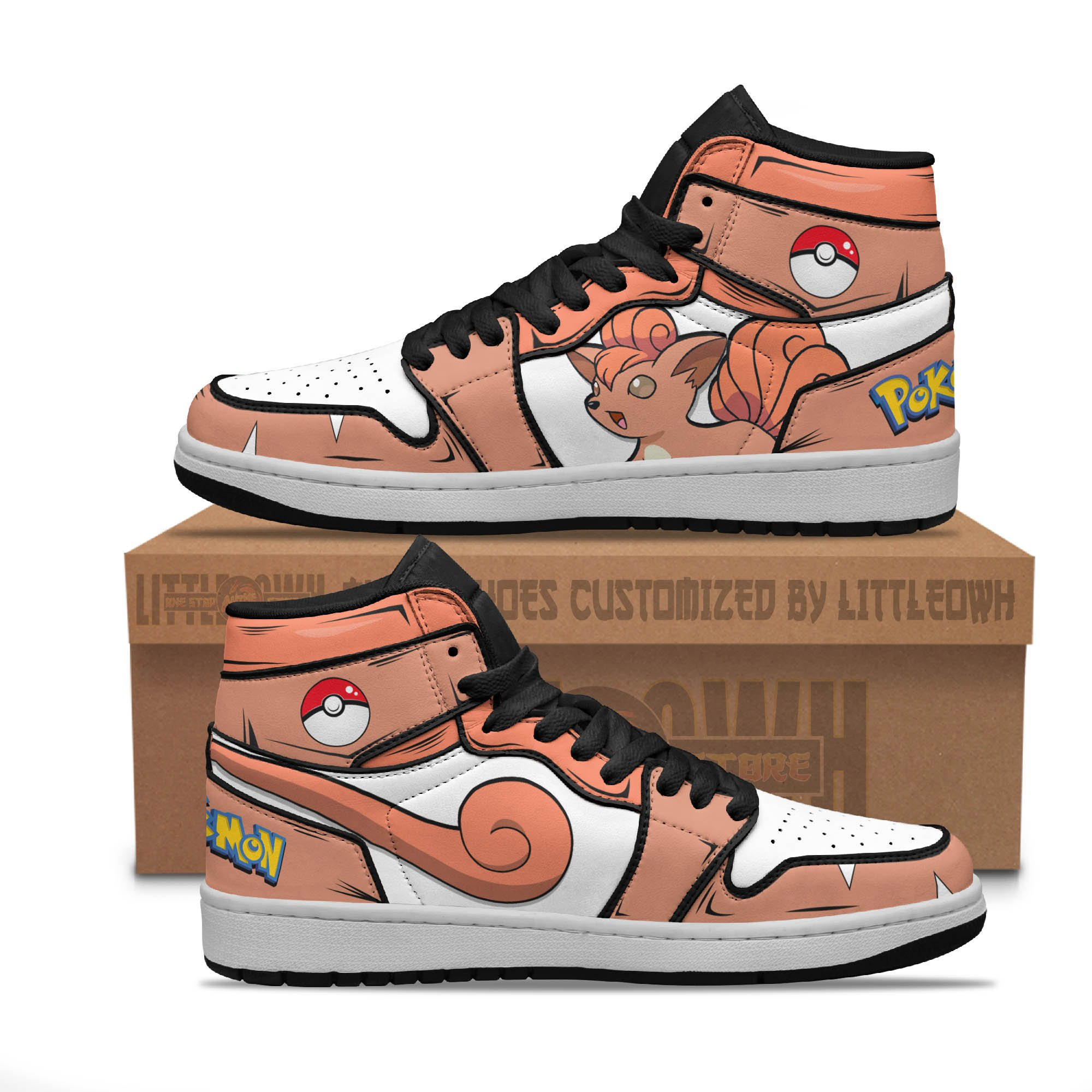 Vulpix Shoes Custom Pokemon Anime Jd Sneakers