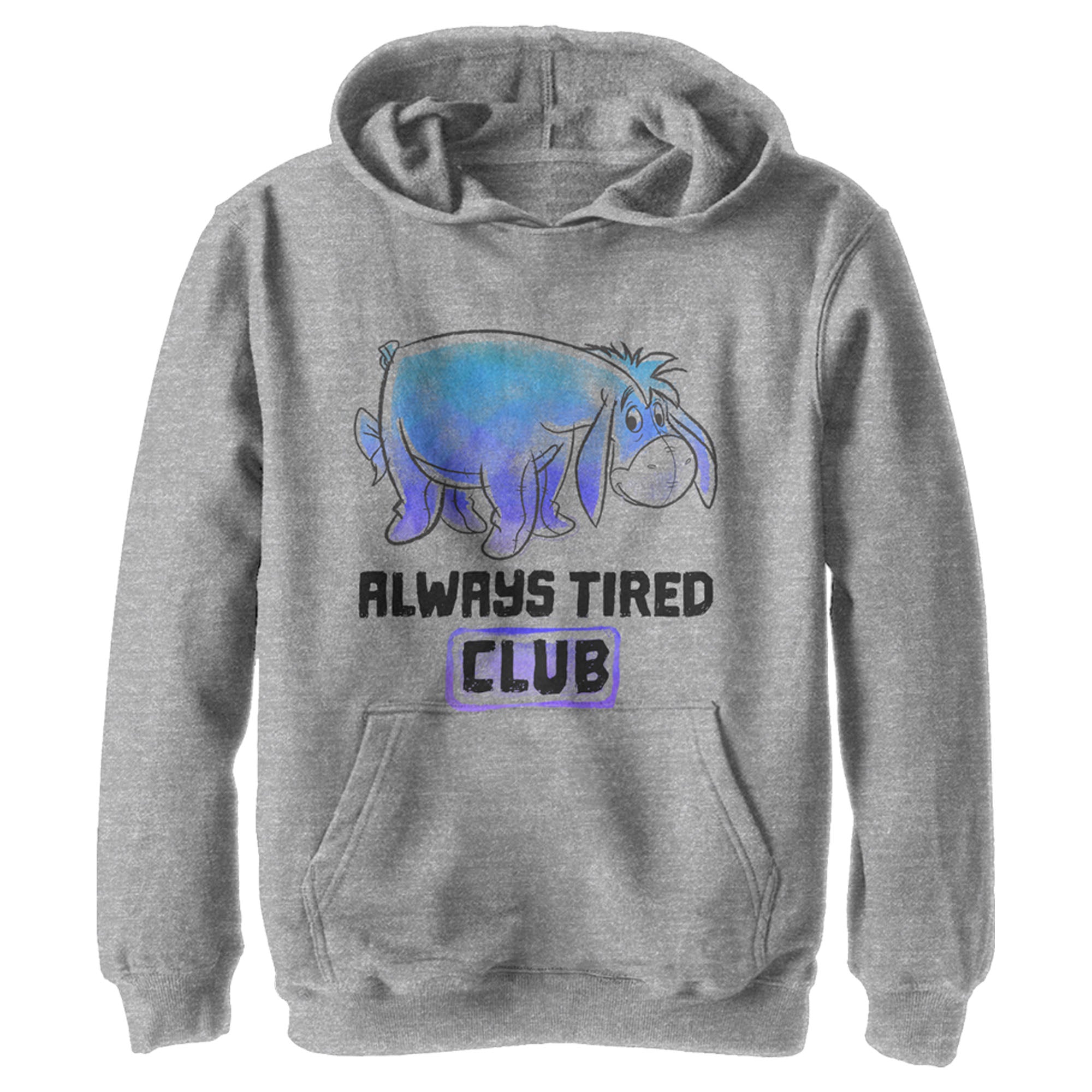 Boy’S Winnie The Pooh Eeyore Always Tired Club Pull Over Hoodie