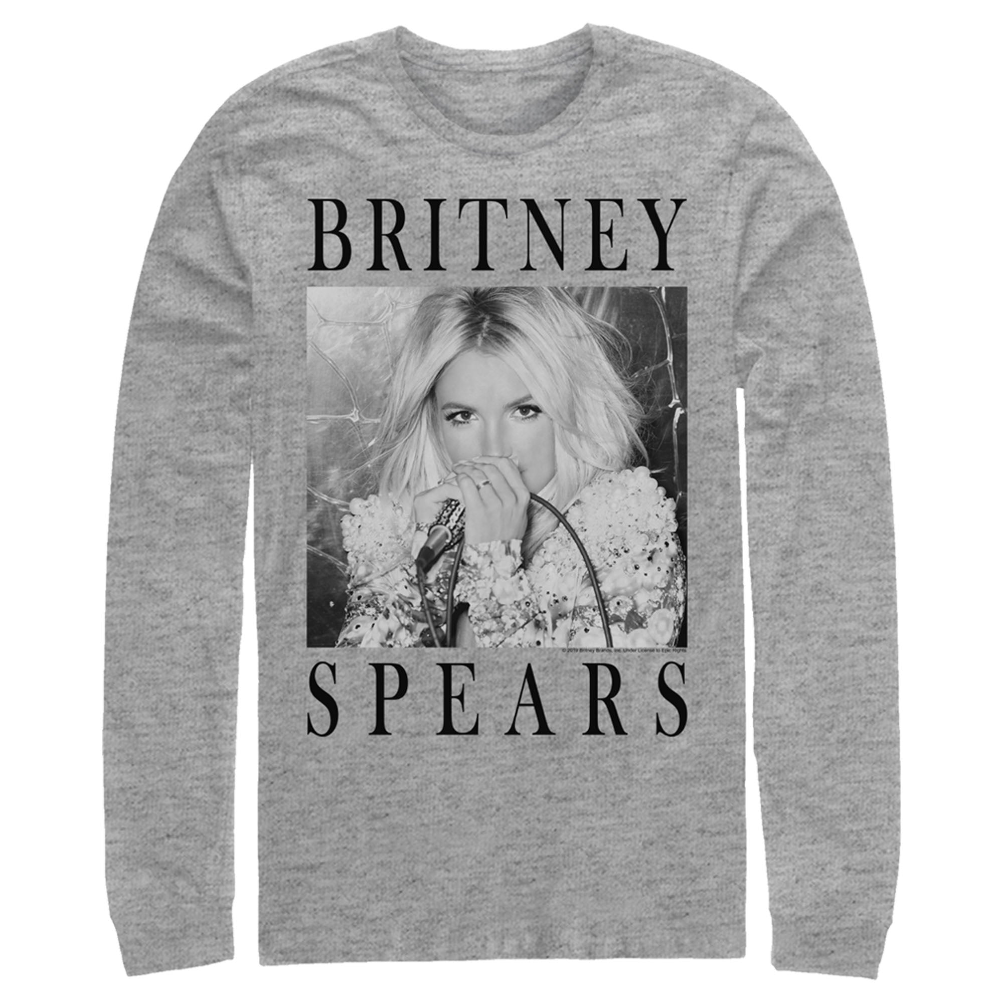 Britney Spears Men’S Classic Star Frame  Long Sleeve Shirt