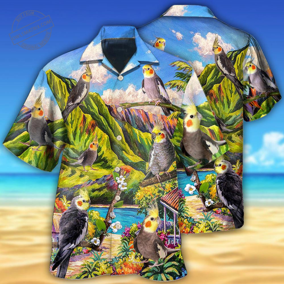 Cockatiel Beautiful Landscape Hawaii Shirt Ha62492