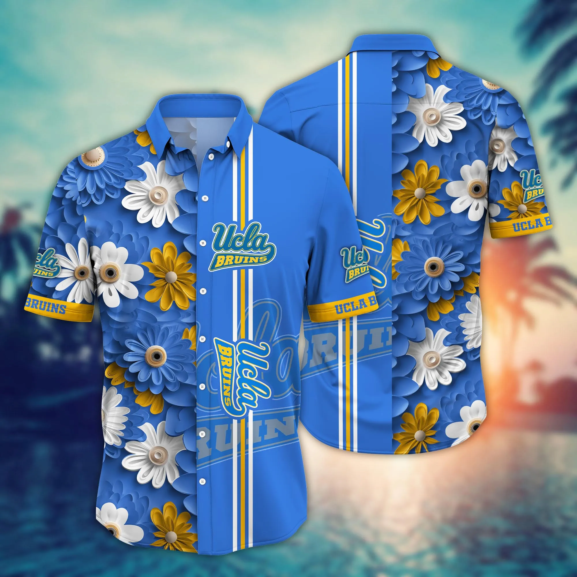 Ucla Bruins NCAA Hawaiian Shirt Seaside Game Of Goals Shirts