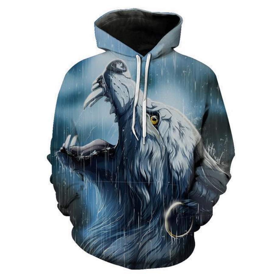 Plus Size Printed 3D Animal Unisex Hoody Sweatshirt Hip Hop Tracksuit Pullover Tops