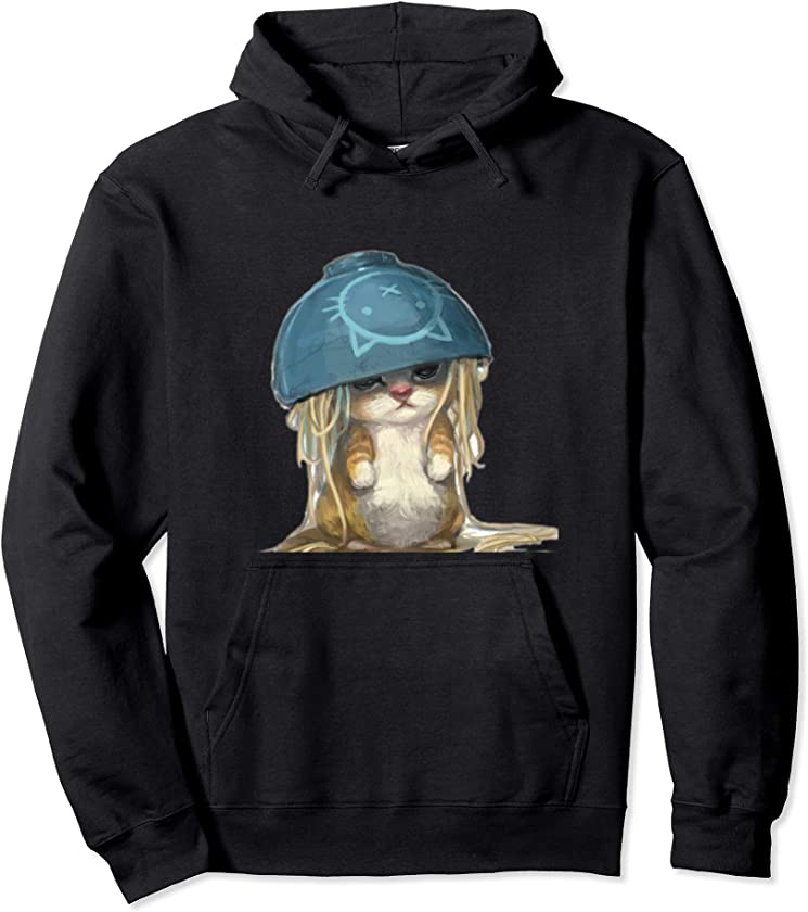 Cute Ramen Cat Bowl Hoodie – Kitten Noodle Food Hoodie