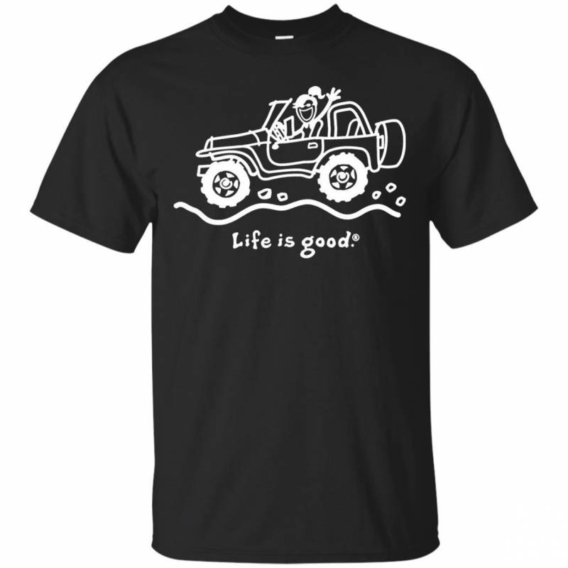 Life Is Good Jeep T-Shirt For Women