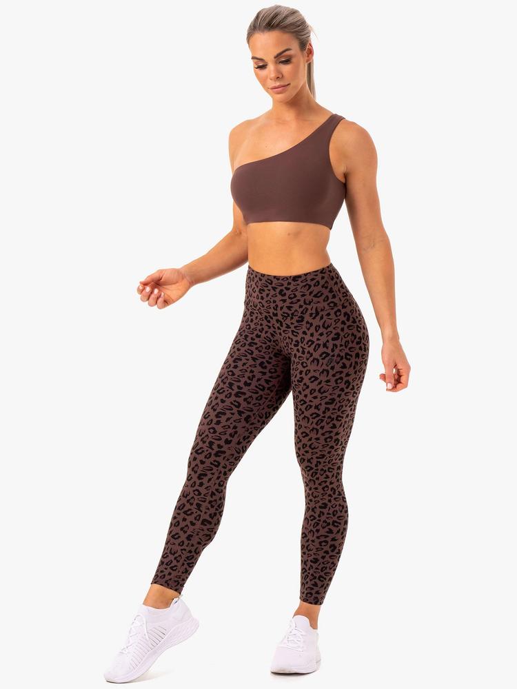 ADAPT HIGH WAISTED SCRUNCH LEGGINGS – CHOCOLATE LEOPARD