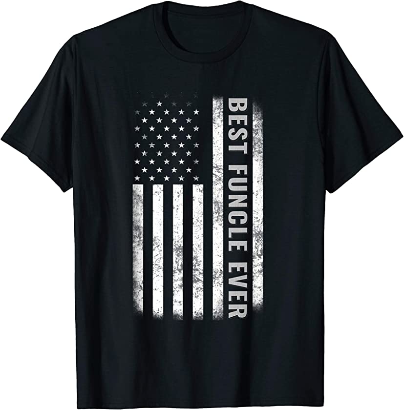 Best Funcle Ever Vintage American Flag Tee Father’s Day Gift T-Shirt