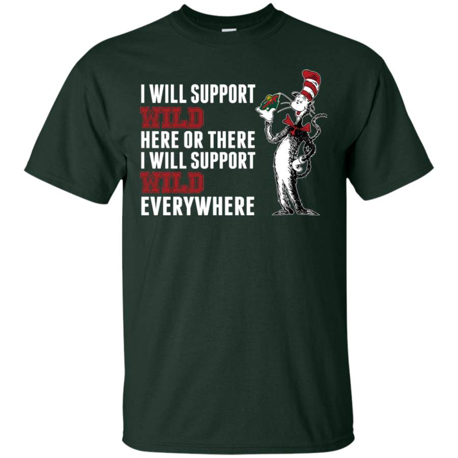 I Will Support Everywhere Minnesota Wild T Shirts