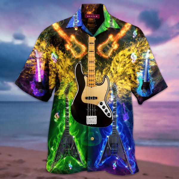 Guitars Set Me Free Unisex Hawaii Shirt Customized Ha106667