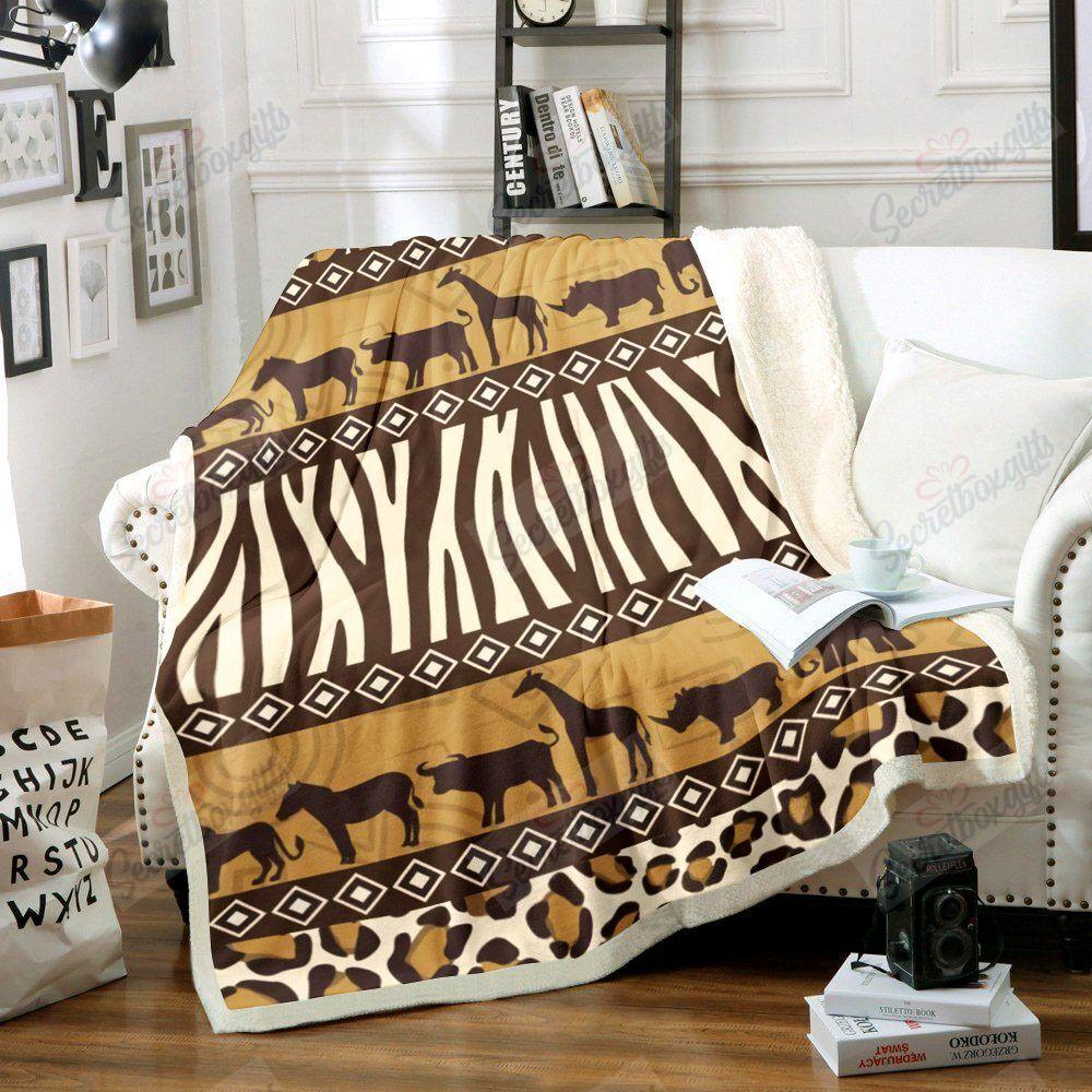 African Animal Gs-Cl-Ld0207 Fleece Blanket