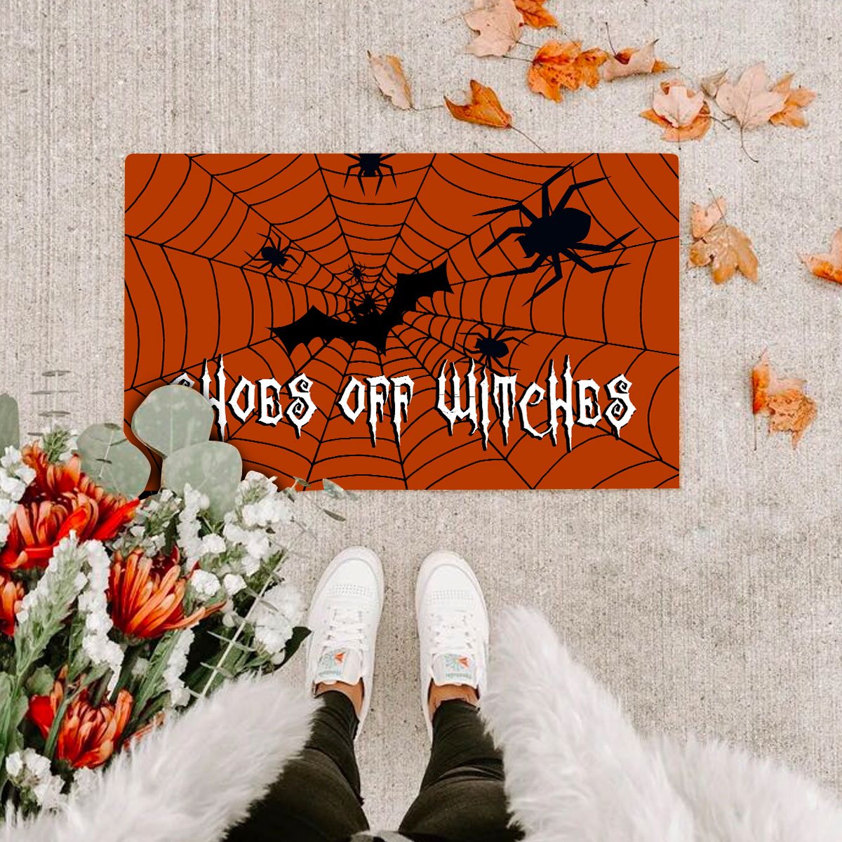 Shoes Off Witches – Halloween Rubber Base Doormat