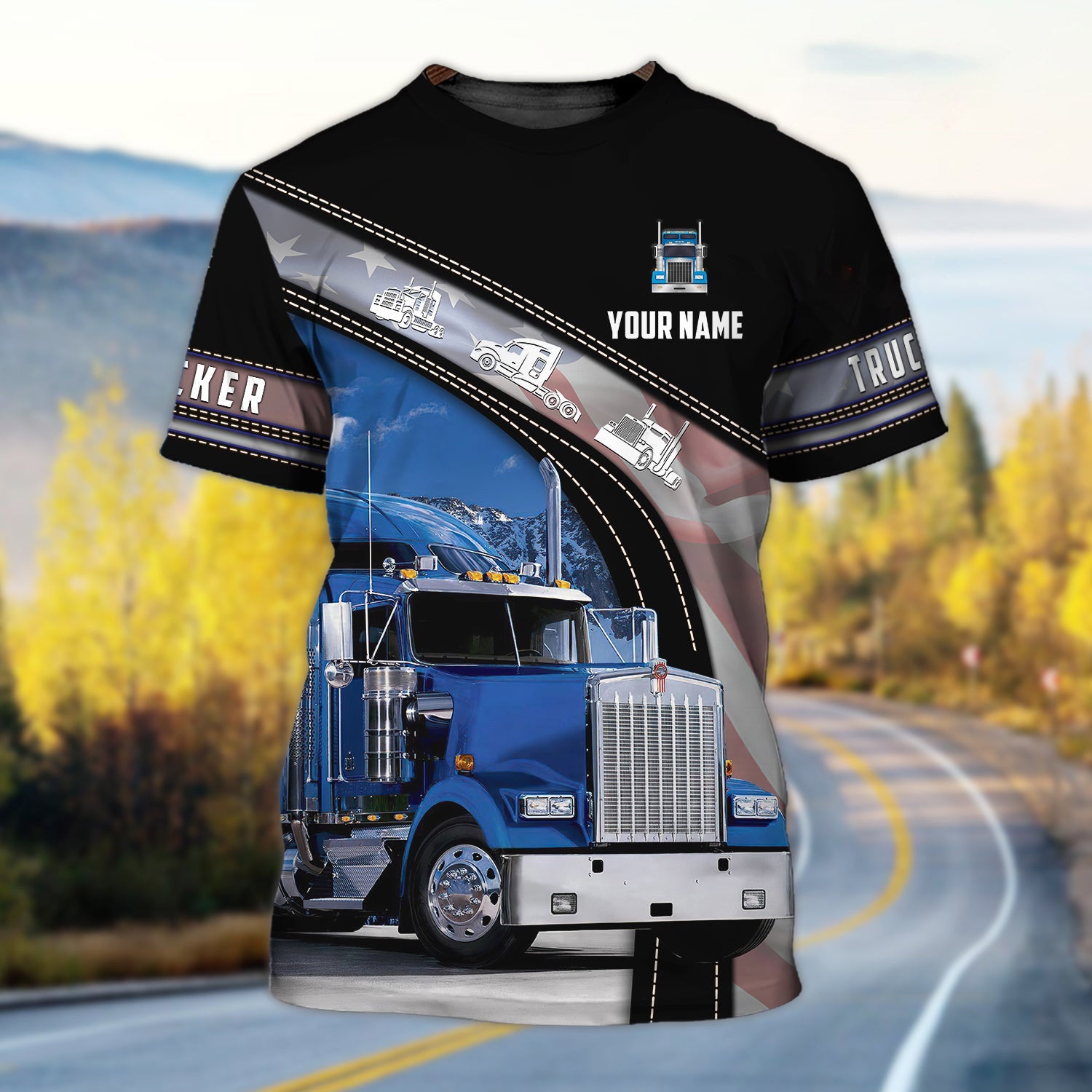 Personalized 3D T Shirt For A Trucker, Custom Trucker Shirt Man, Proud Truck Man Shirts