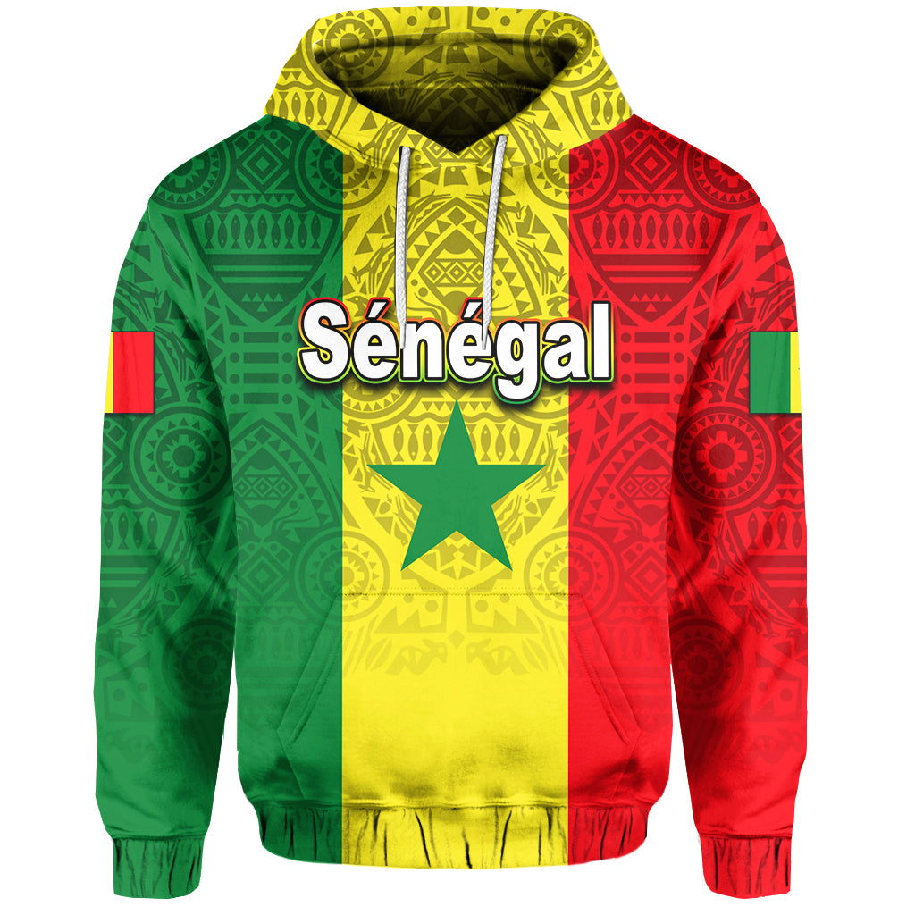 (Custom Personalised)Senegal Hoodie African Pattens Lt6