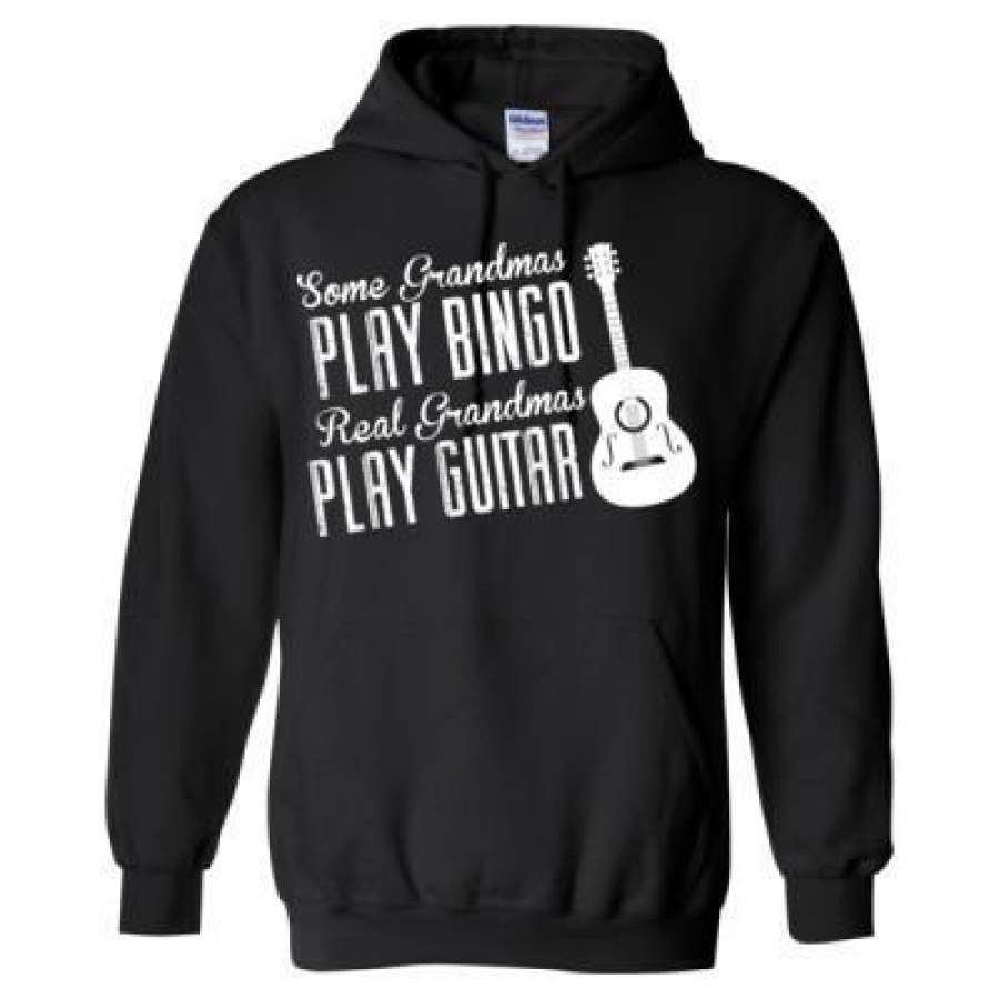 AGR Some Grandmas Play Bingo Real Grandmas Play Guitar – Heavy Blend™ Hooded Sweatshirt