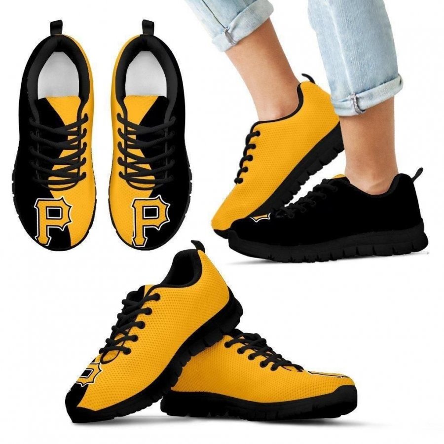 Two Colors Trending Lovely Pittsburgh Pirates Sneakers #195