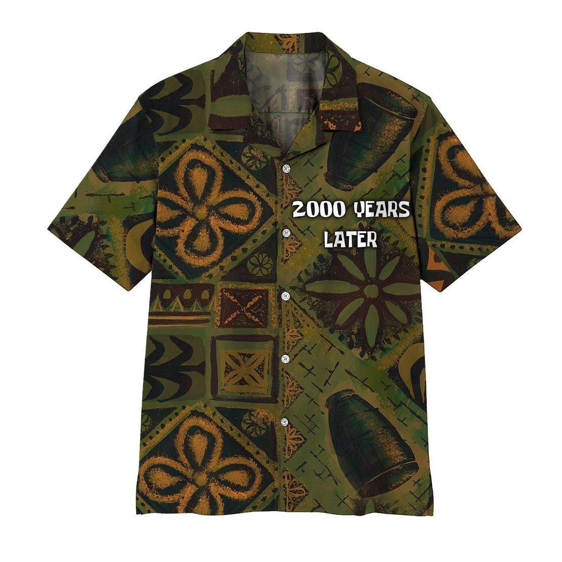 3D 2000 Years Later Aloha Hawaiian Shirt Colorful Short Sleeve Summer Beach Casual Shirt For Men And Women