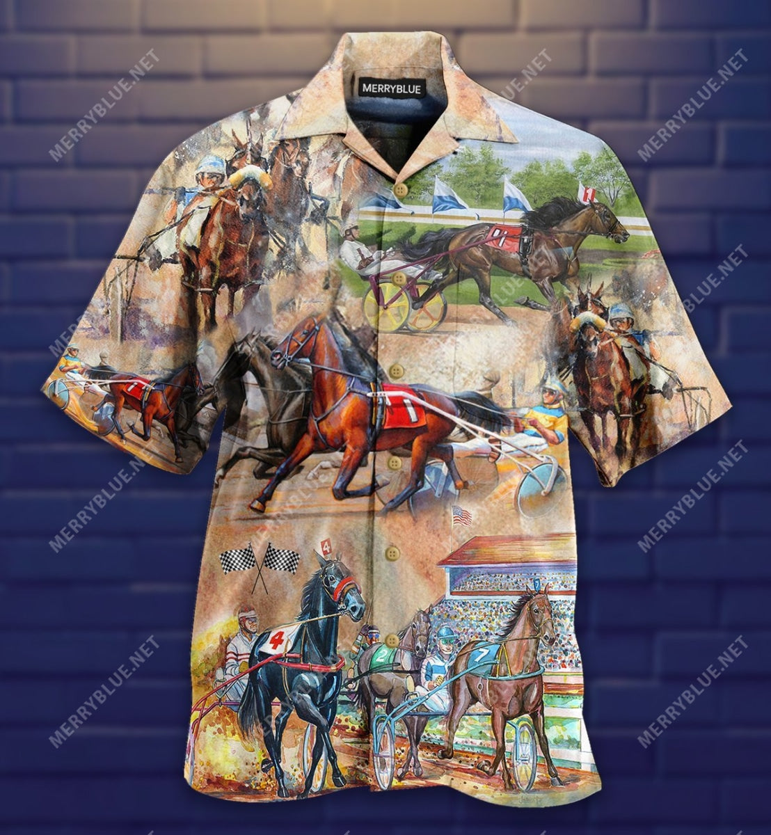 Harness Racing On With Passion Unisex Hawaii Shirt Ha10211