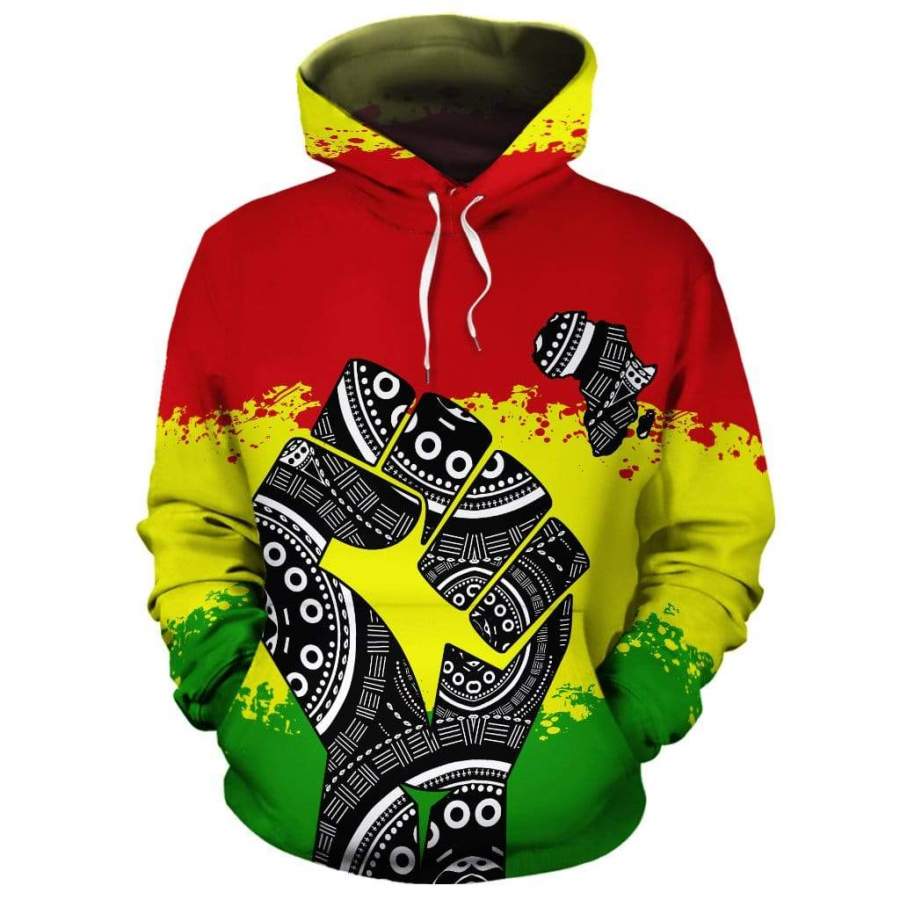 Power Fist Africa At Heart All-over Hoodie