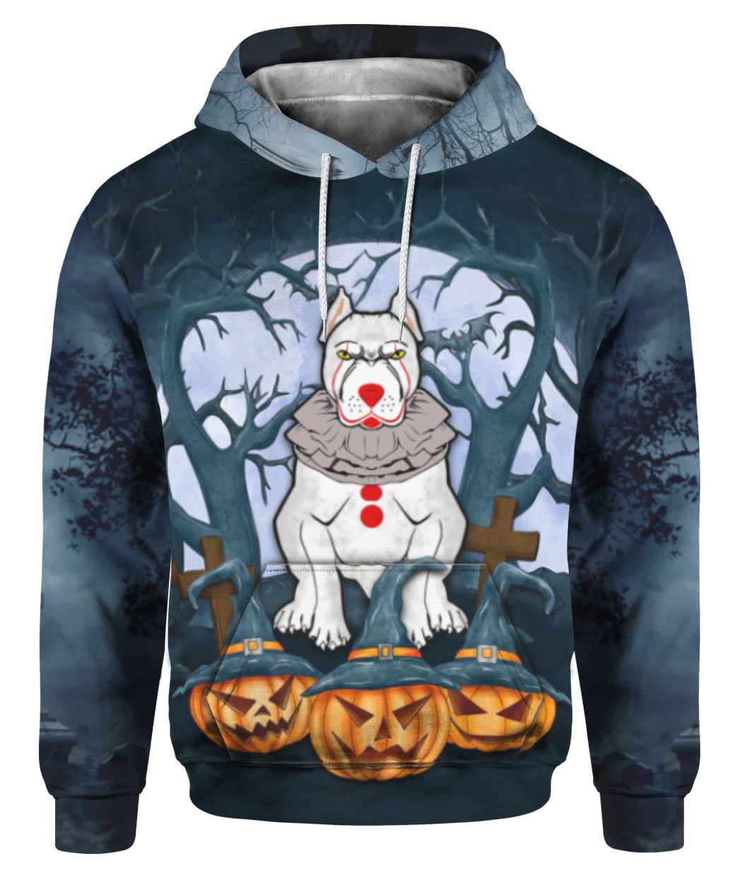 Oragontee Pitbull Dog Trick Or Treat Halloween 3D All Over Print | For Men & Women | Adult | Hp1116