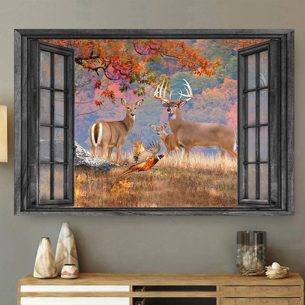 Whitetail Deer 3D Wall Art Painting Art Home Decor Whitetail Heaven Hunting Lover Da0386-Tnt