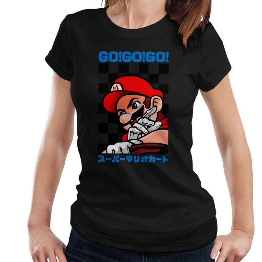 Go Go GO Mario Racing Kart Version III Women’s T-Shirt