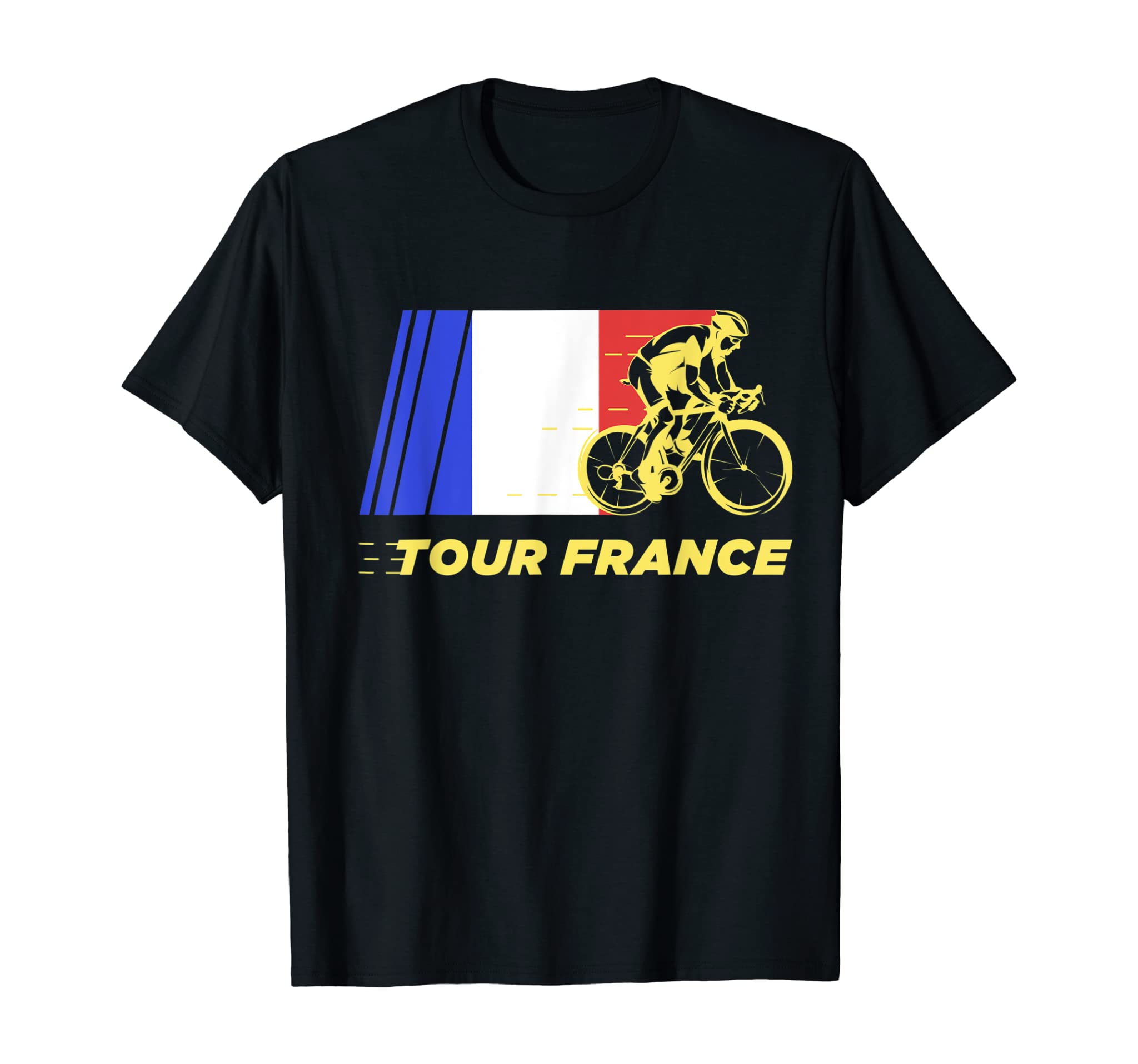 France Bicycle French Road Racing Summer Yellow Tour France T-Shirt