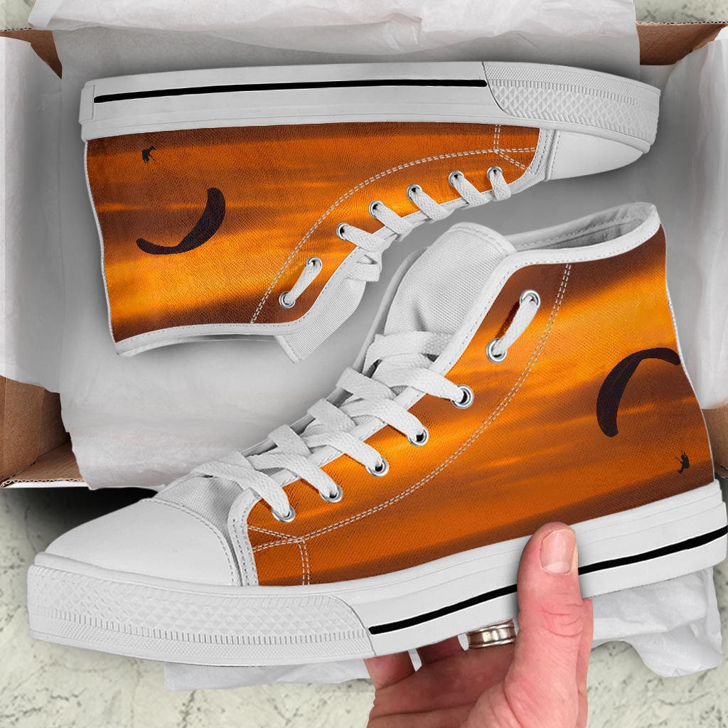 Skydiving Parachuting Shoes - Skydiving Parachuting Sneakers - Shoes with Skydiving - Women shoes - Men Shoes - Kids Sneakers