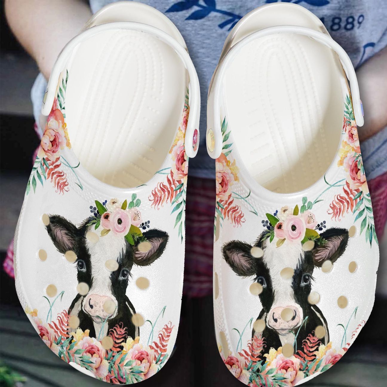 Cow Personalized Clog, Custom Name, Text, Color, Number Fashion Style For Women, Men, Kid, Print 3D Cute Art