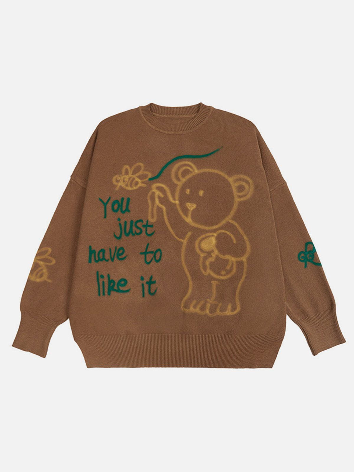 Talishko™ – Cartoon Bear Doodle Sweater