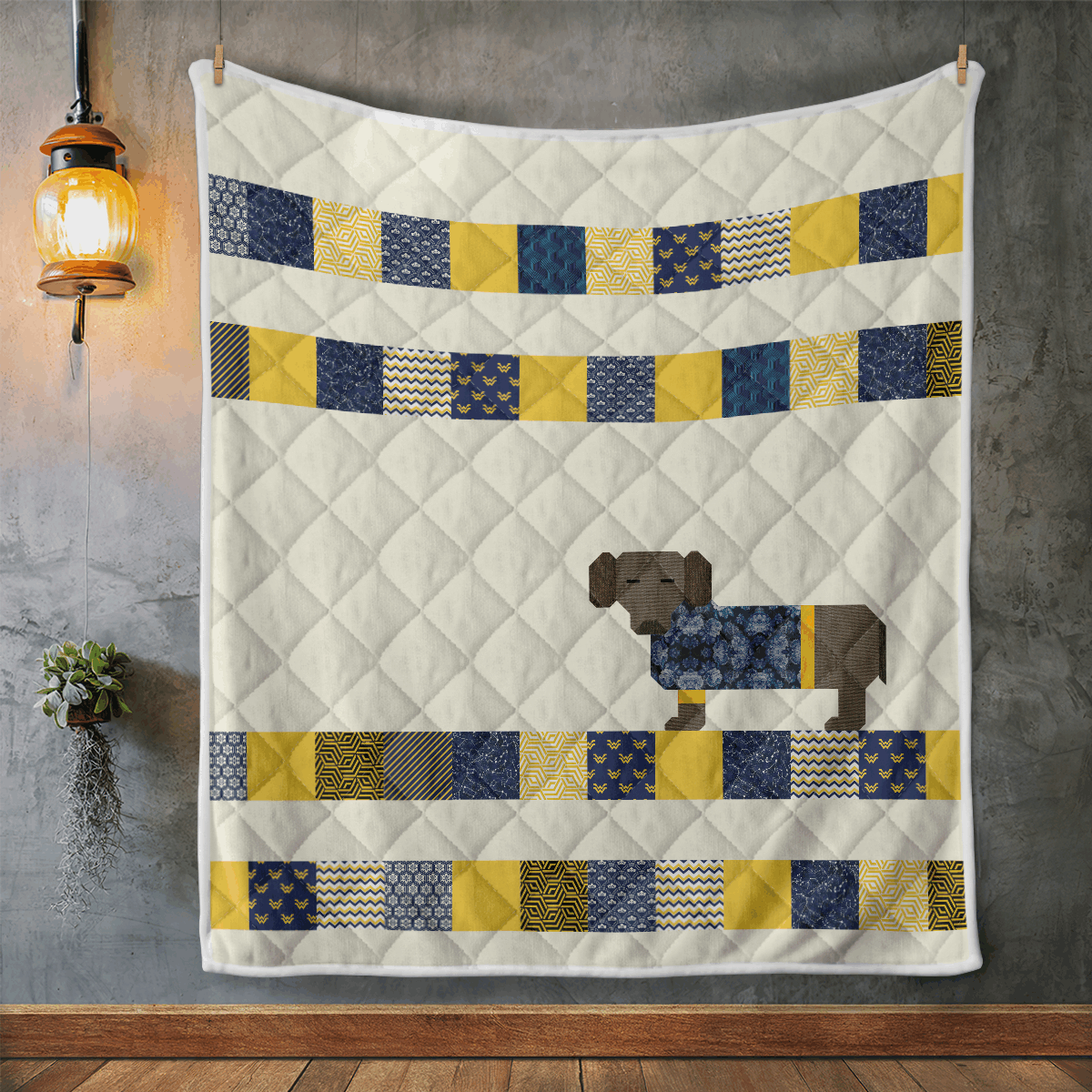 Dachshund Paws Quilted Blanket NCU0NVH867