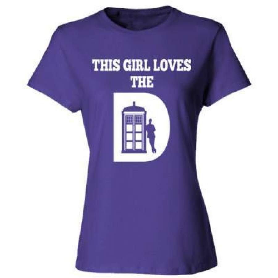 AGR Doctor Who This Girl Loves The D – Ladies’ Cotton T-Shirt