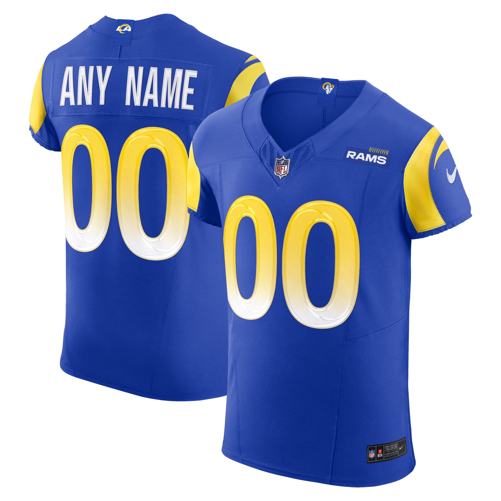 Los Angeles Rams Vapor F.U.S.E. Elite Custom Jersey – Royal