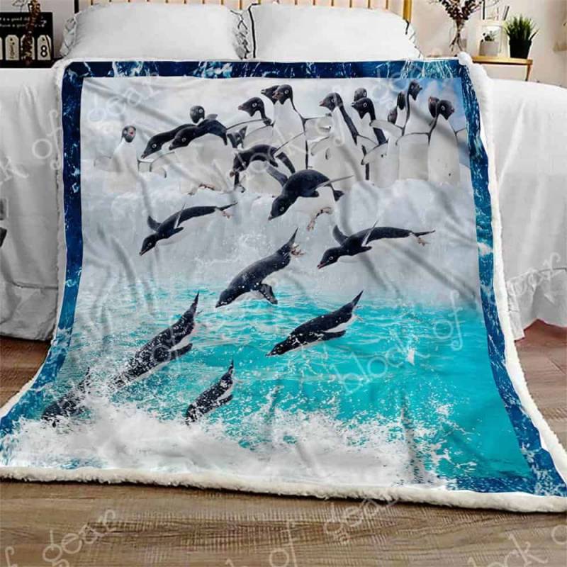 Penguin Squad JH591 Fleece Blanket