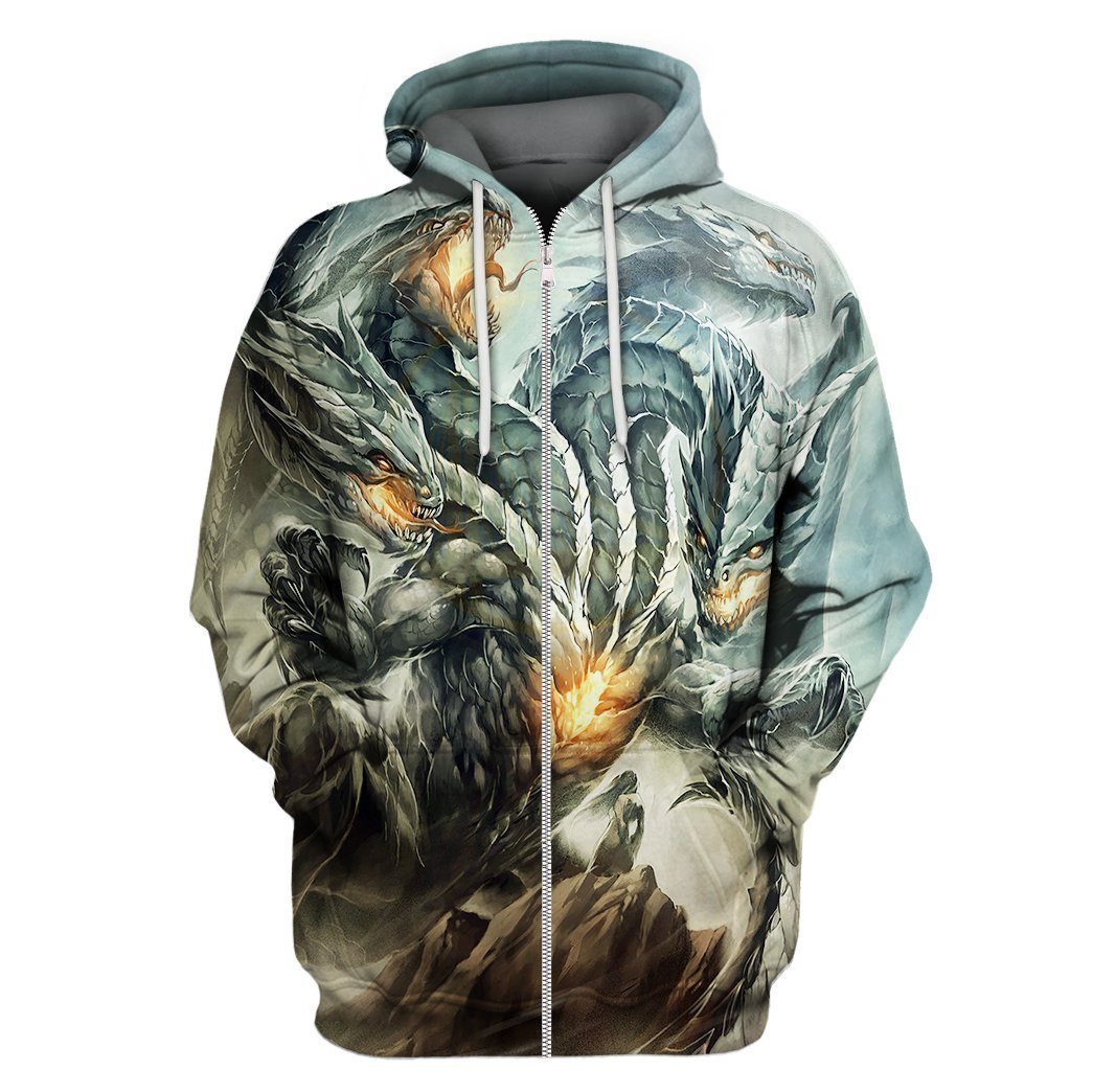 All Over Print Silver Dragon Shirts – Tulatee Store
