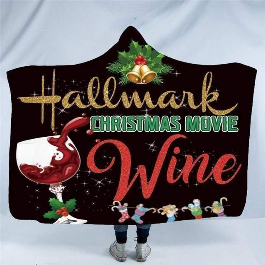 X-Mas Wine Hooded Blanket Christmas Decoration Ideas Christmas Gift Ideas