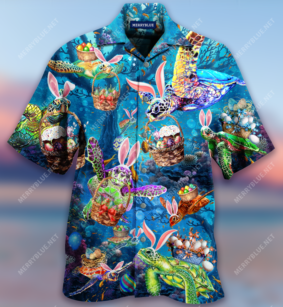 Wishing You A Turtley Awesome Easter Unisex Hawaiian Shirt