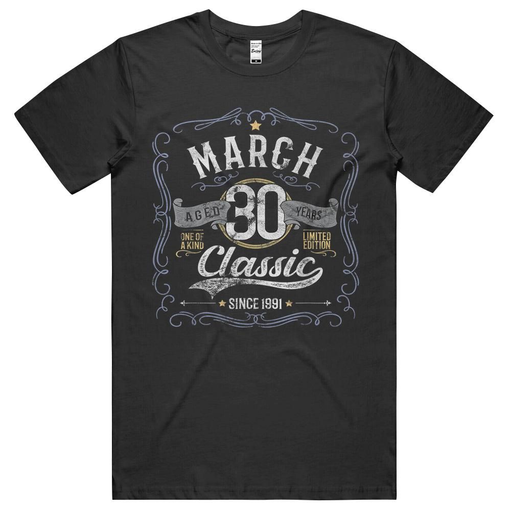 30 Year Old Gift Vintage Classic Since 1991 30th Birthday Unisex Shirt