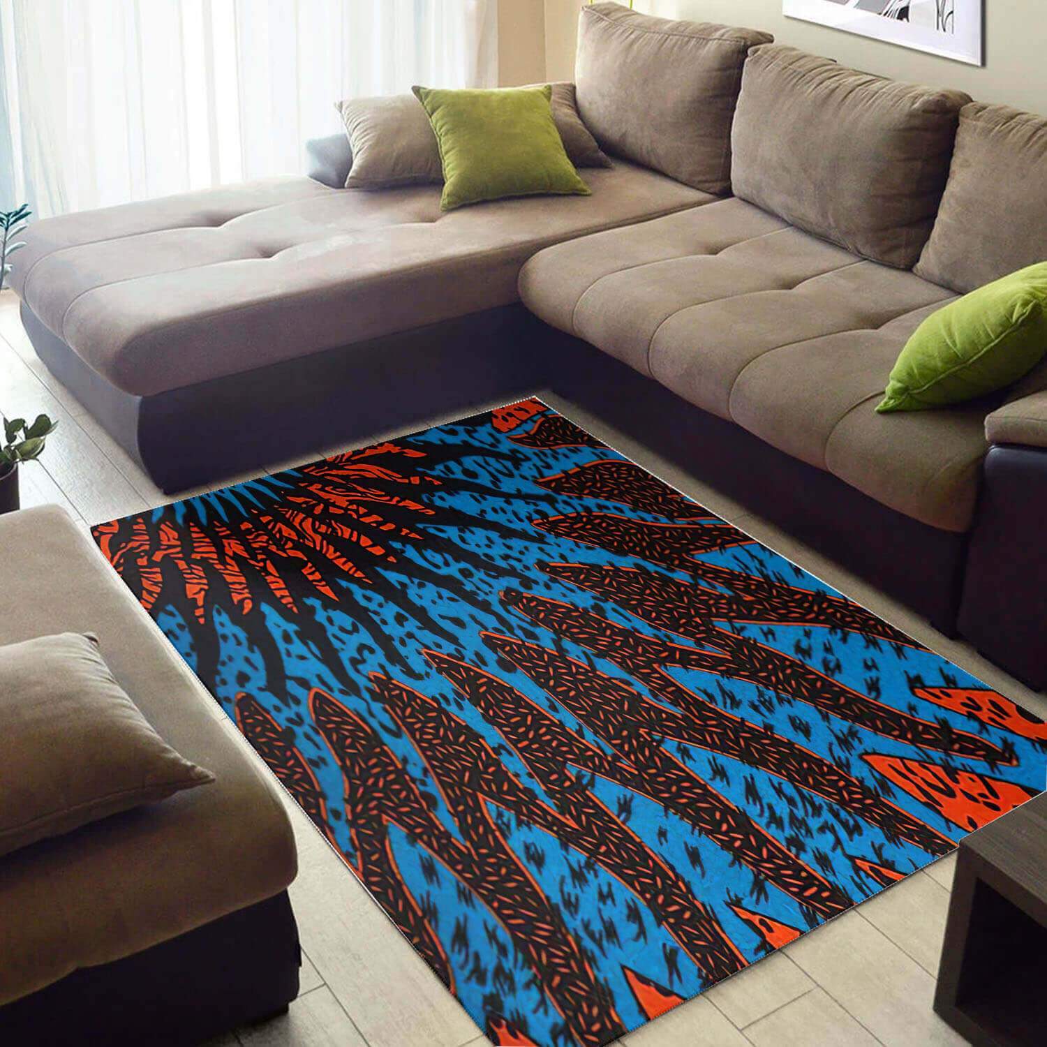 Nice African Rug Retro African American Black Art Afrocentric Pattern Art African Large Rug African Room Decor WBG3381