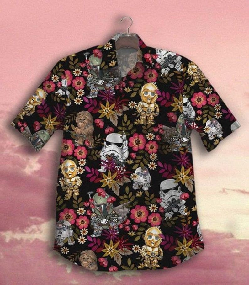 Stormtrooper Tropical 2 For Men And Women Graphic Print Short Sleeve Hawaii Casual Shirt Ha79336