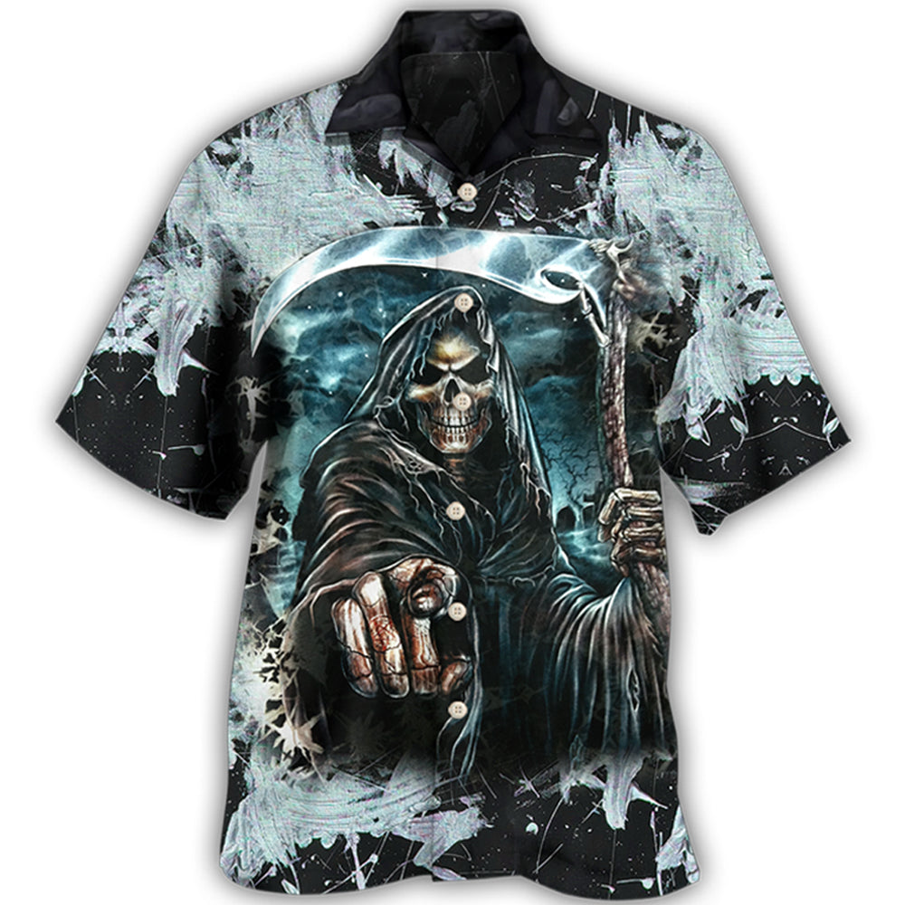 Skull Dark Death Scythe Hawaii Shirt Ha111812