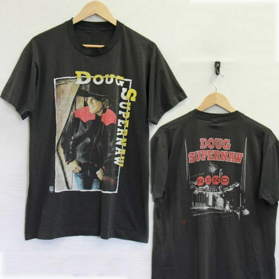 Vintage 1993 Doug Supernaw Country Reno Nevada 2020 T Shirt Regular Size S-3XL