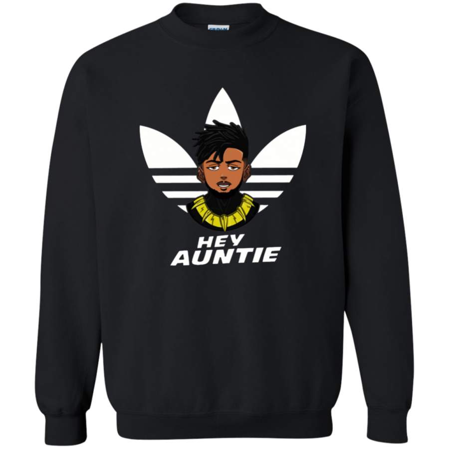 AGR hey auntie Killmonger Crewneck Pullover Sweatshirt