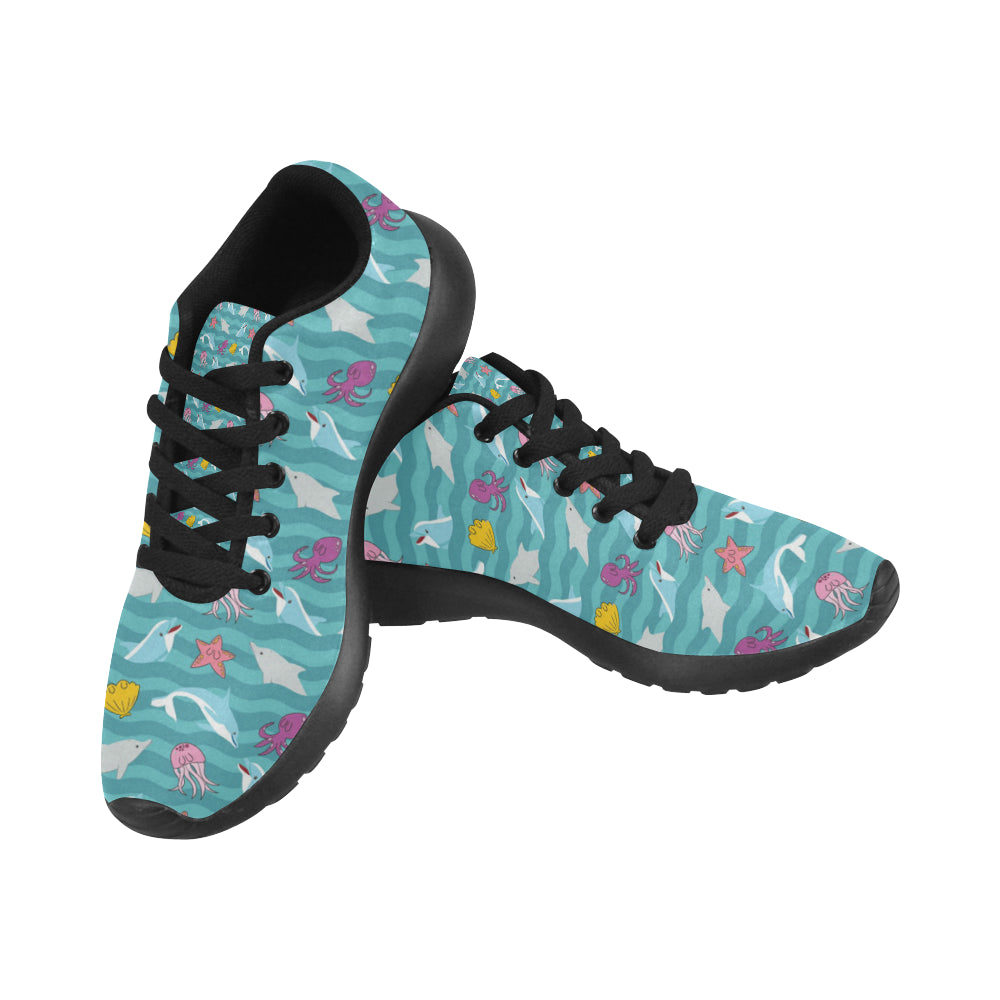 Dolphin Black Sneakers for Women