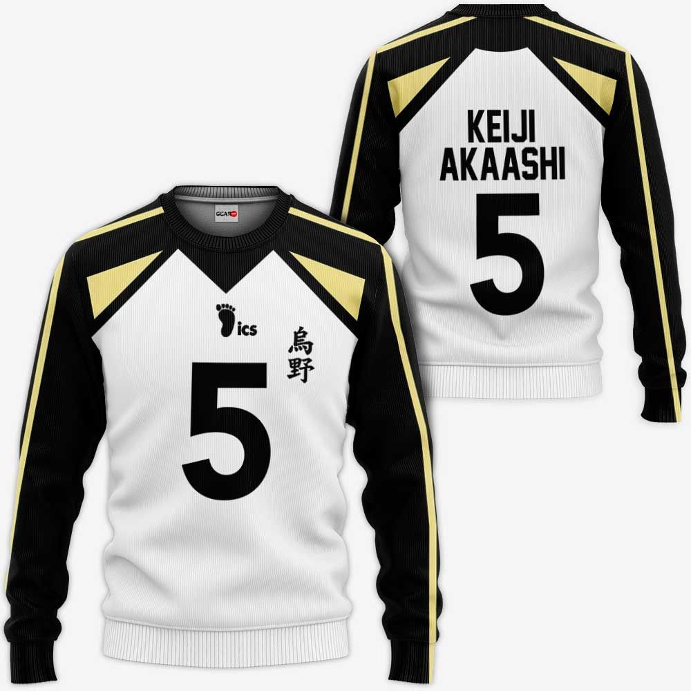 Fukurodani Keiji Akaashi Hoodie Uniform Num 5 Haikyuu Anime Shirt