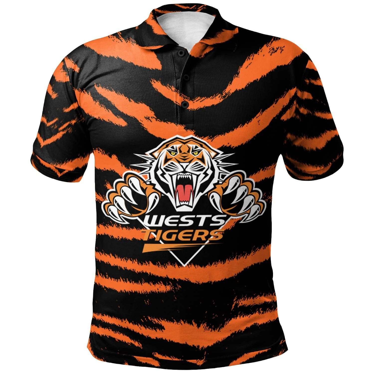 Wests Tigers Polo Shirt Nrl Personalized