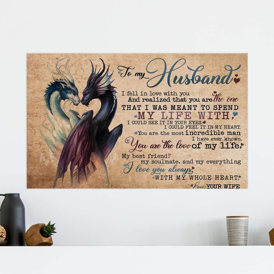 Special Custom Design Poster  Gift For Husband You’re The Love Of My Life